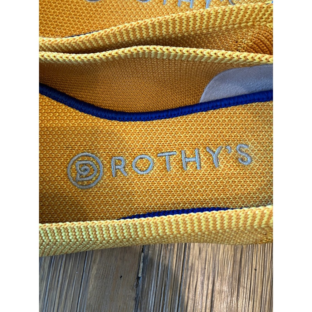 Rothy's The Daily Flat Mesh Washable Marigold size 6.5 Ballet Slip On Rare Color - Picture 5 of 8